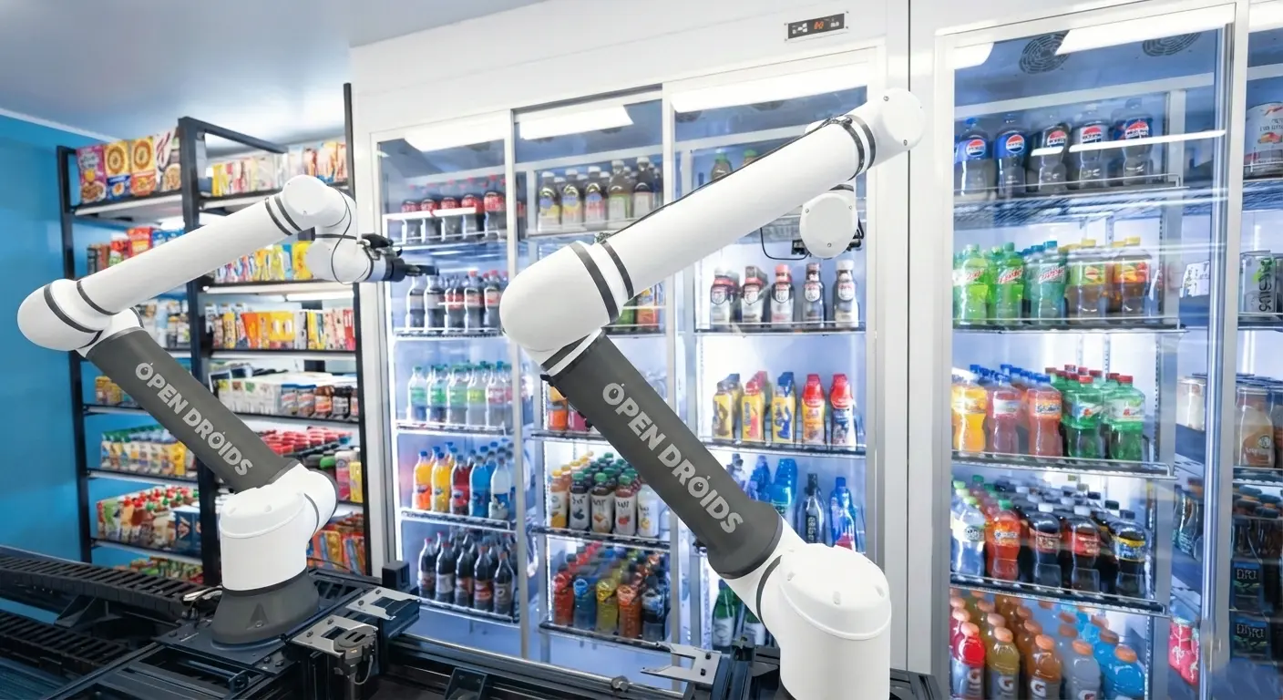 Retail automation robot deployment in a high-traffic store